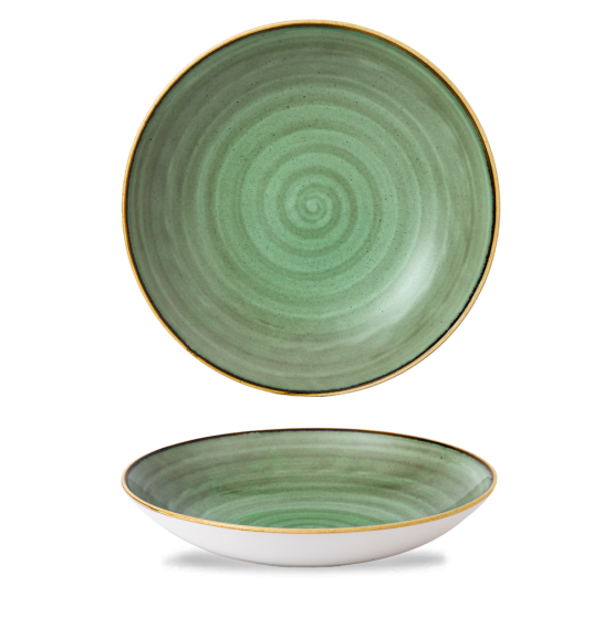 Stonecast Samphire Green Coupe Bowl